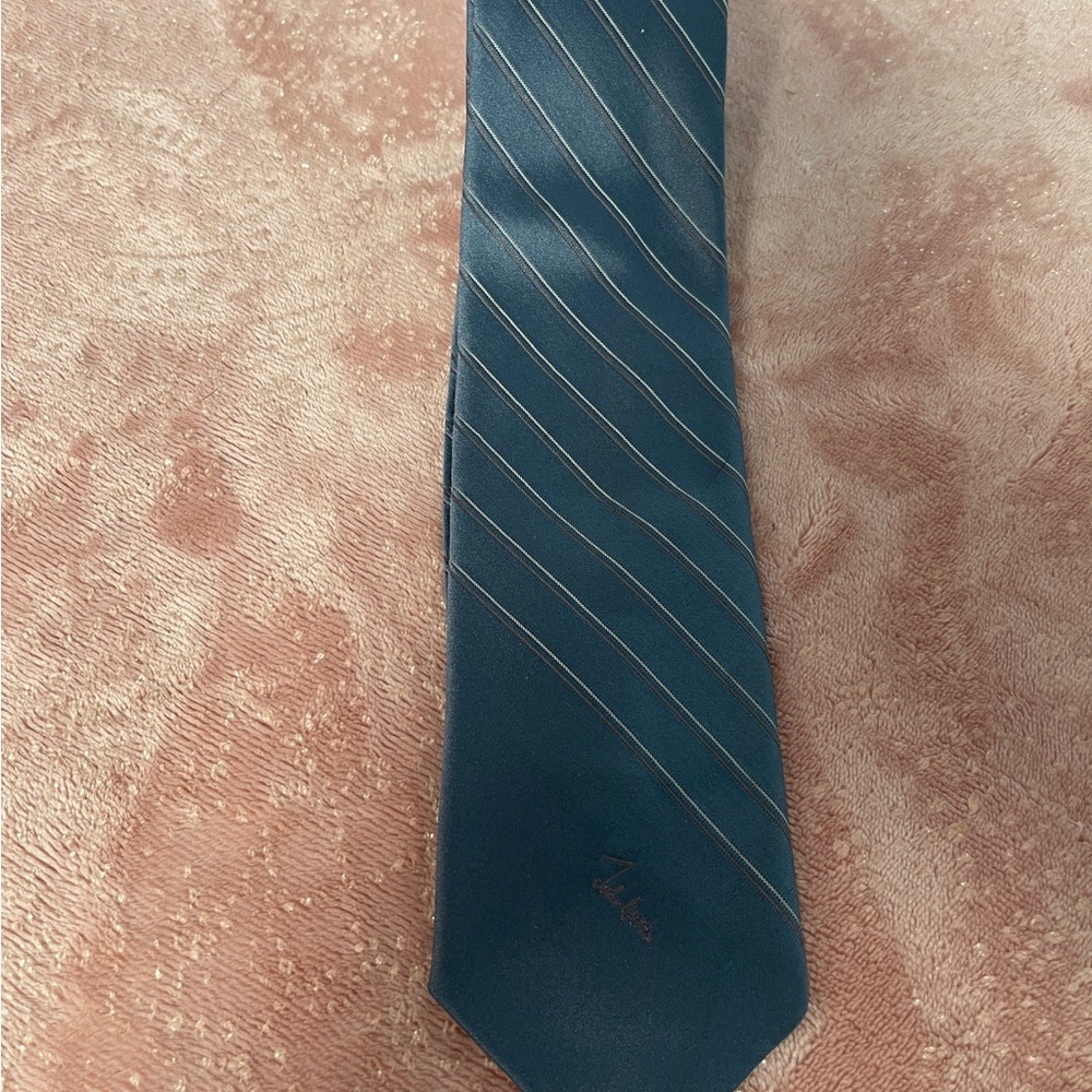 Classic Blue Striped Tie by [Brand]